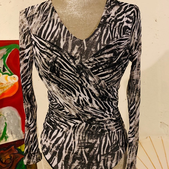 Sexy Zebra bodysuit by Bebe - Picture 1 of 4